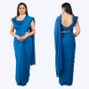 Ruffle Neck Saree